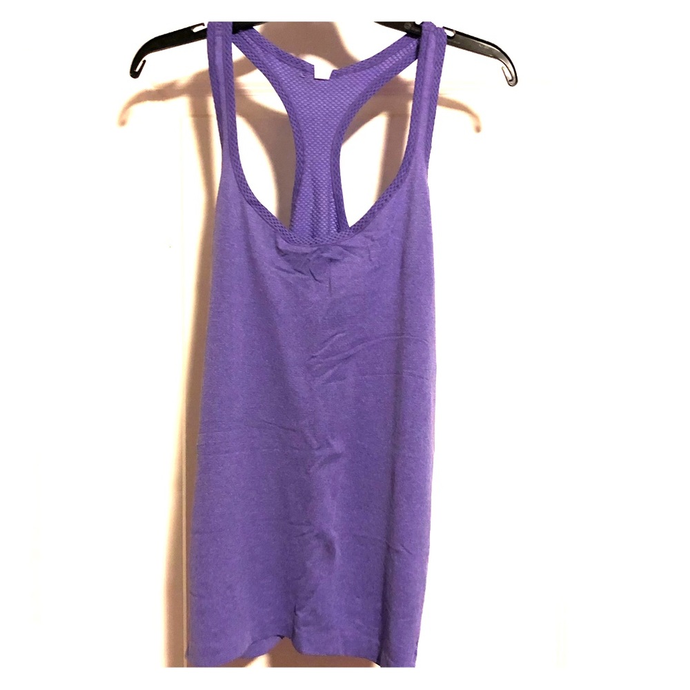 Purple Under Armour Racerback Heat Gear Tank